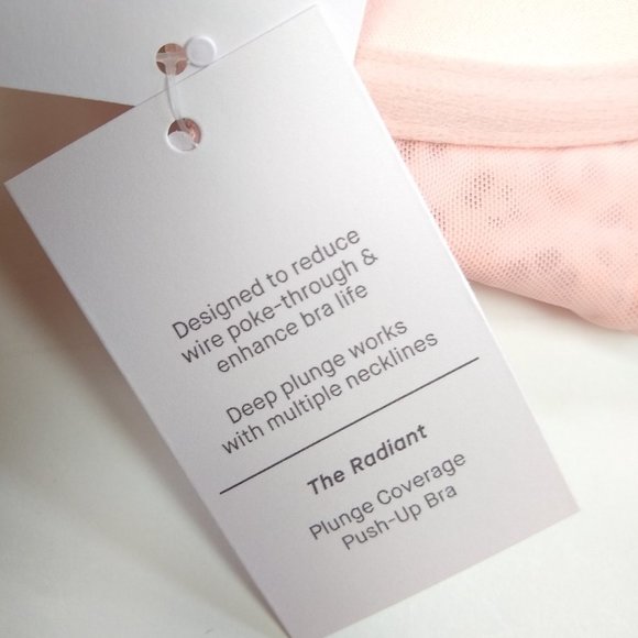 Auden Pink Lace Plunge PushUp Underwire Bra Target - Picture 16 of 16